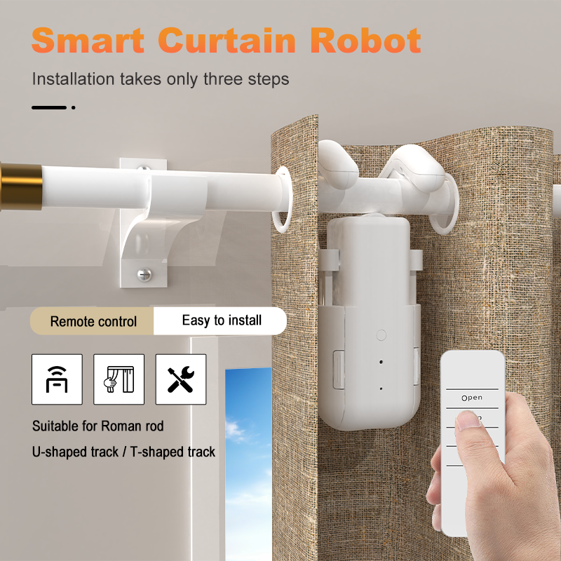 Smart Home Button - Smart Curtain Motor with Remote Button