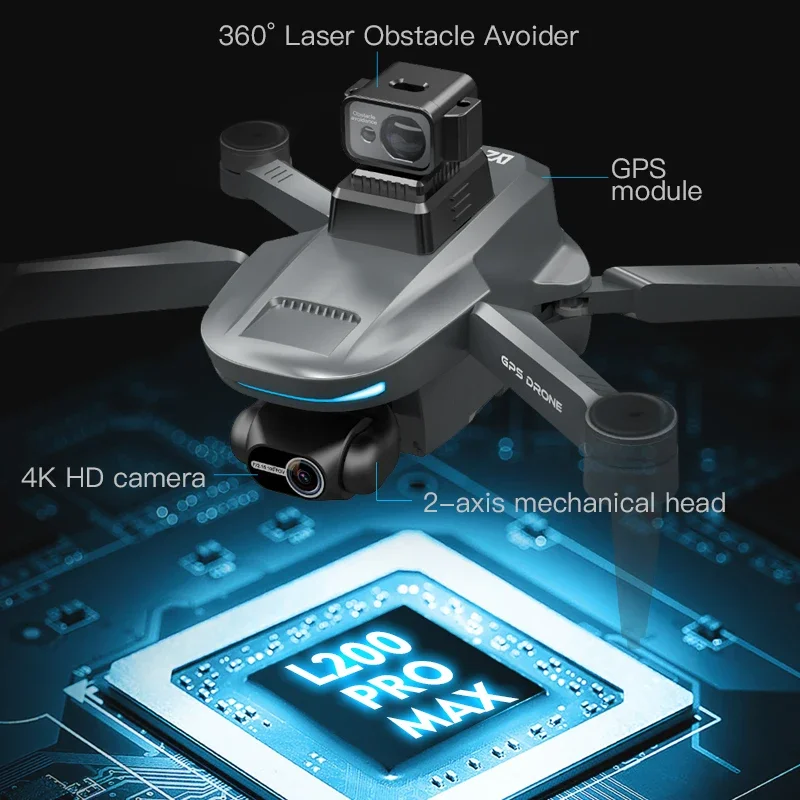 L200 PRO MAX Drone 4K 2-Axis P - Smart Home Camera 리뷰 및 가격