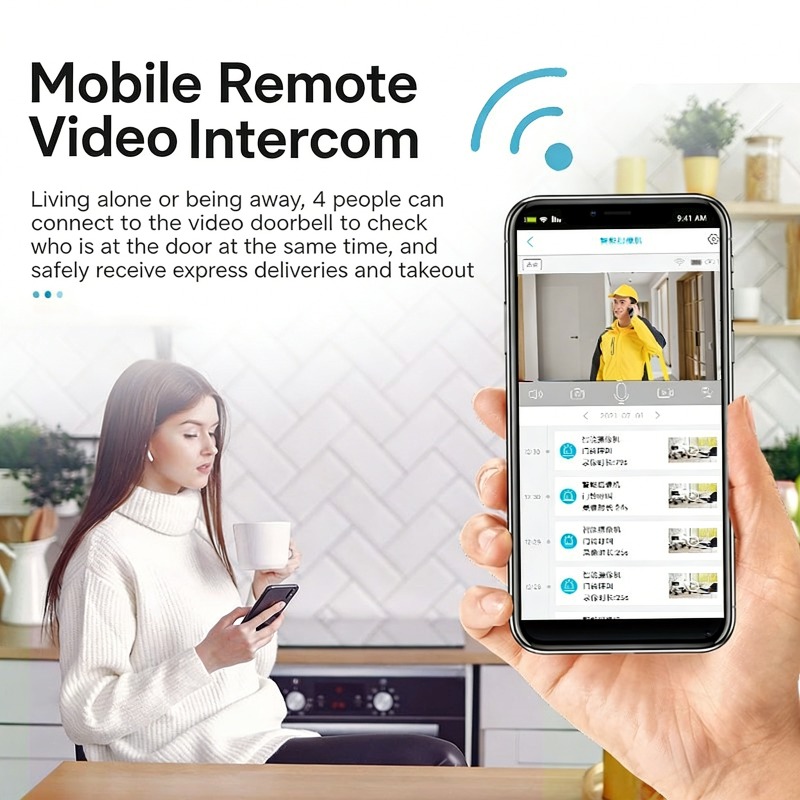 Smart Video Doorbell with 4.3- - Video Doorbell 리뷰 및 가격