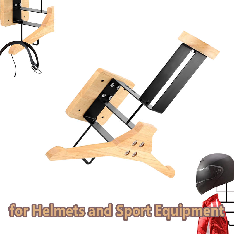 Wood Motorcycle Helmet Holder  - Smart Home Gym 리뷰 및 가격