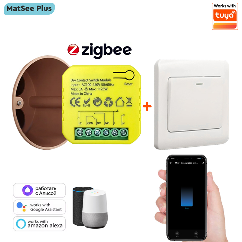 Smart ZigBee Dry Contact Switc - Smart Home Plus 리뷰 및 가격