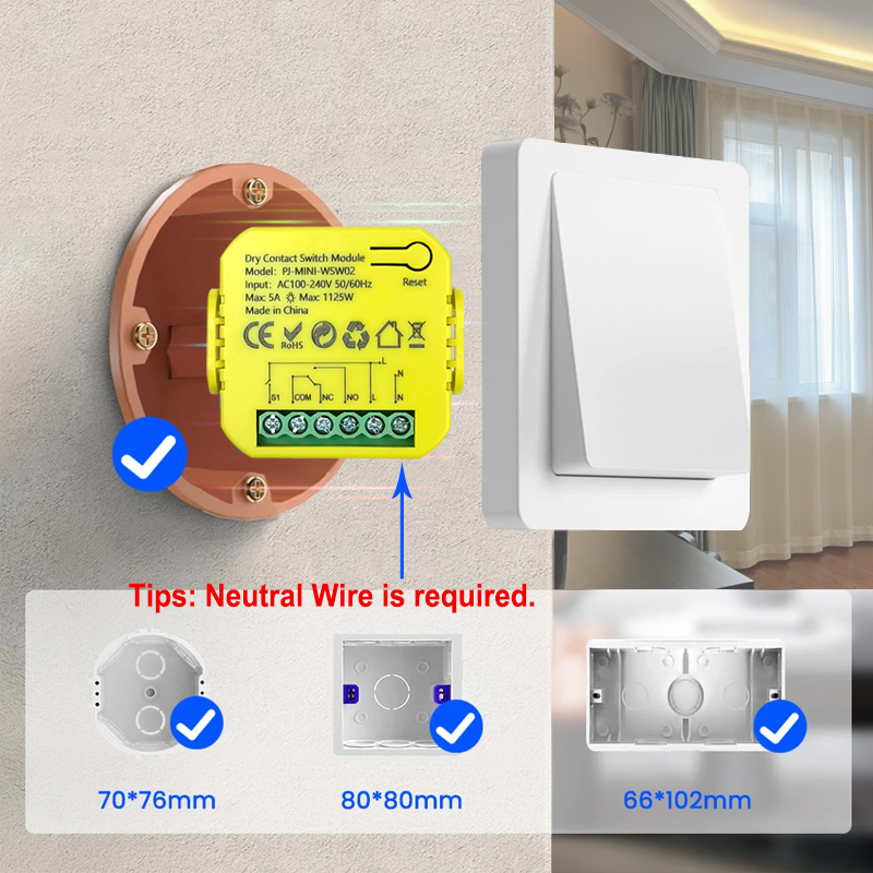 Smart ZigBee Dry Contact Switc - Smart Home Plus 리뷰 및 가격