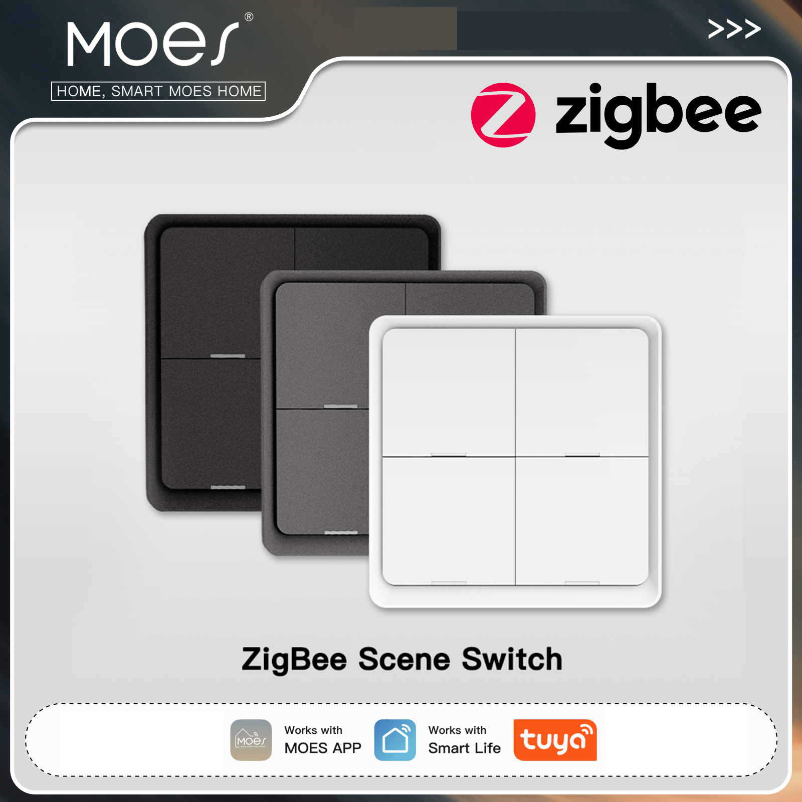 MOES ZigBee Wireless 12 Scene  - Tuya Smart Switch 리뷰 및 가격