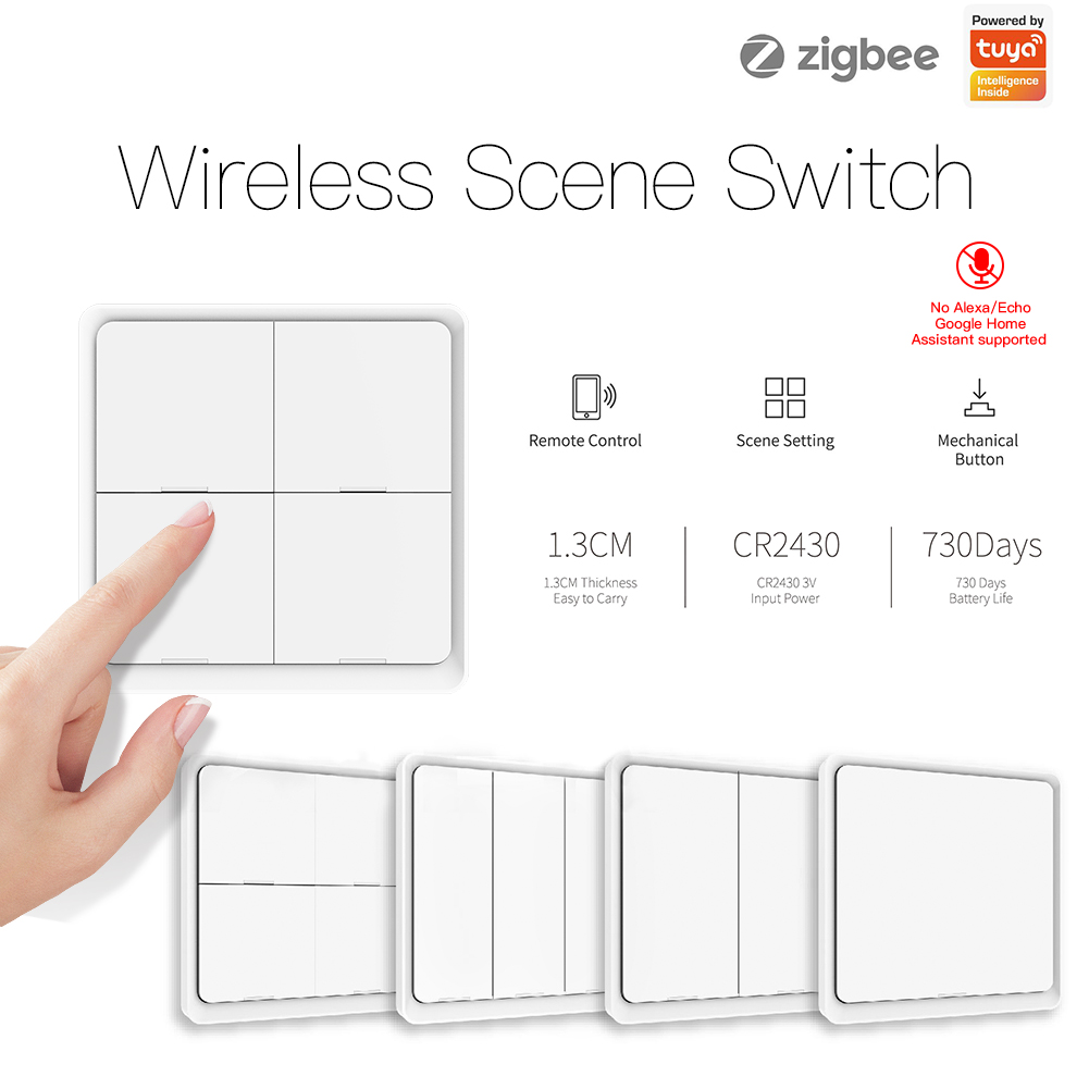 MOES ZigBee Wireless 12 Scene  - Tuya Smart Switch 리뷰 및 가격