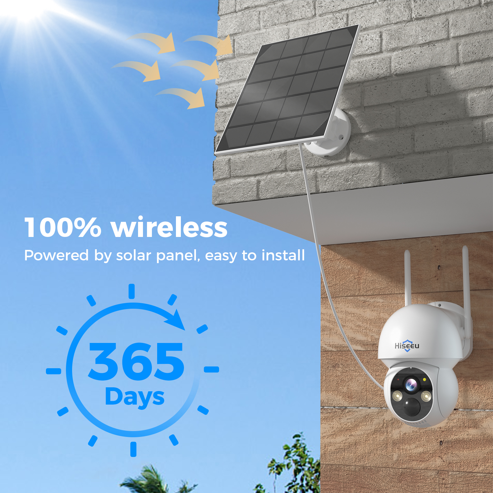 Hiseeu 2K 4MP WIFI PTZ Solar I - Smart Home Camera 리뷰 및 가격
