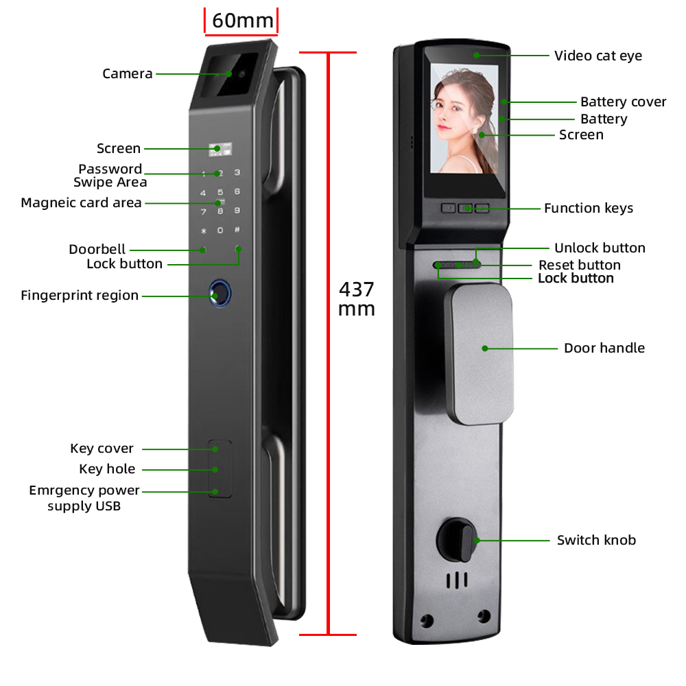 RAYKUBE DF14 Tuya WiFi 3D Face - Video Doorbell 리뷰 및 가격