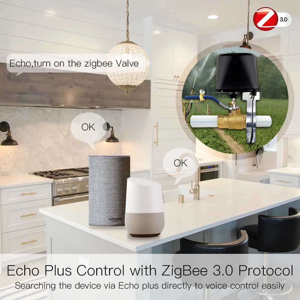 MOES ZigBee 3.0 Smart Gas Wate - Smart Home Plus 리뷰 및 가격