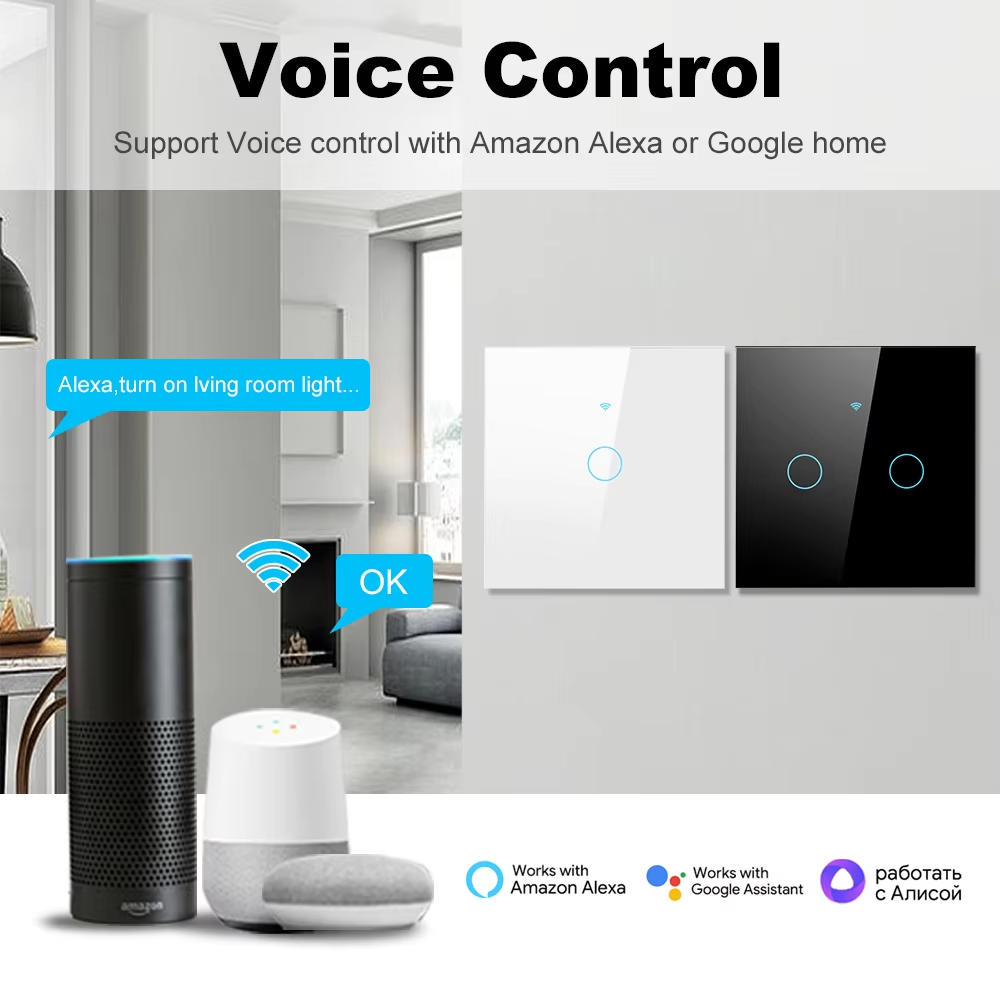 WiFi RF 433mhz Touch Wall Ligh - Smart Home Button 리뷰 및 가격