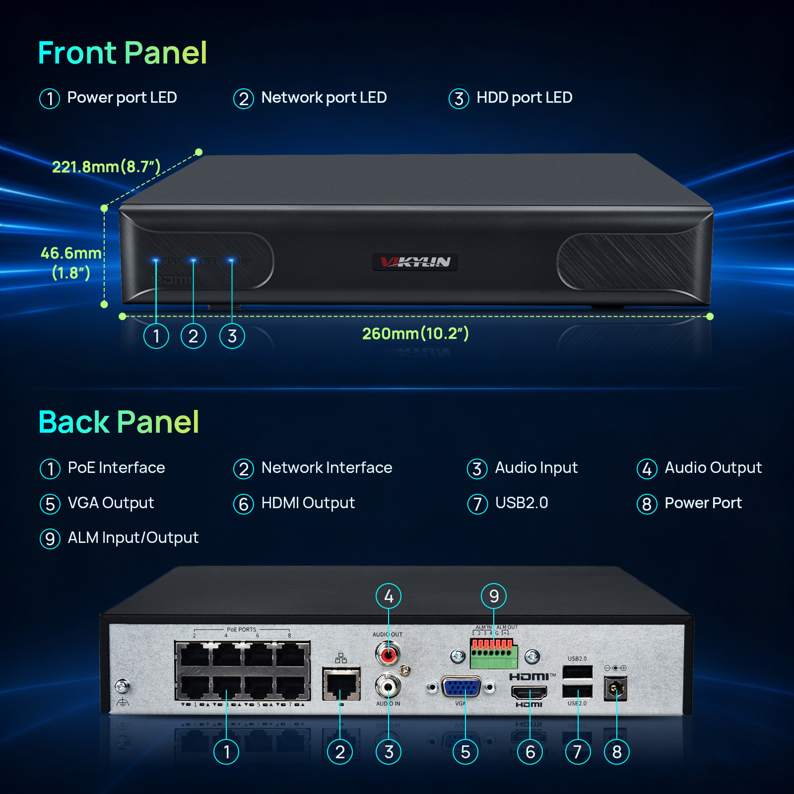 Vikylin 4K NVR UP to 12MP 8CH  - Smart Home Camera 리뷰 및 가격