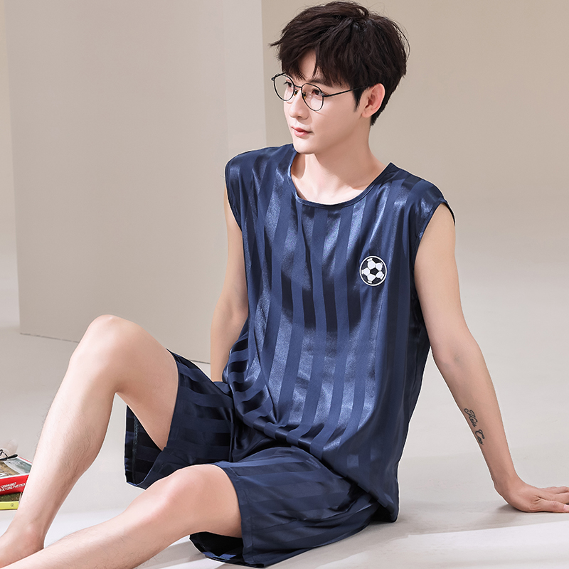 Summer Men Pyjamas Ice Silk Pa - Smart Home Plus 리뷰 및 가격