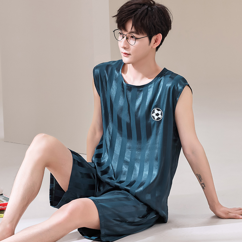 Summer Men Pyjamas Ice Silk Pa - Smart Home Plus 리뷰 및 가격