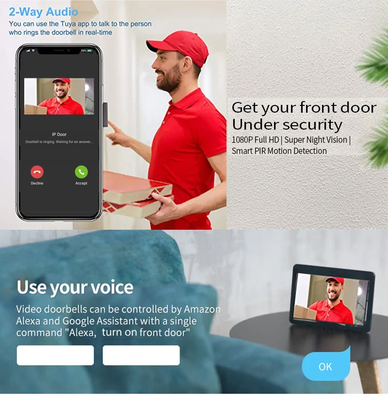 Door Intercom Doorbell, 10.1 I - Video Doorbell 리뷰 및 가격