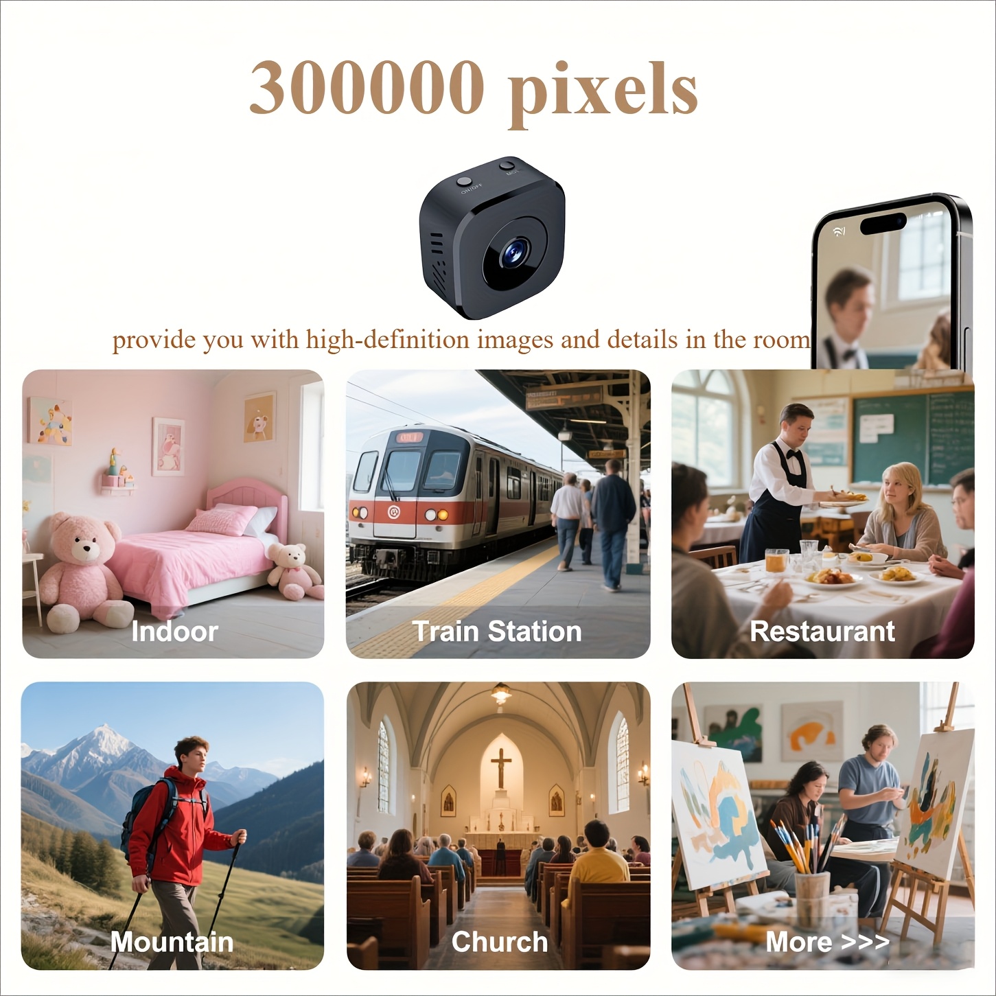 1080P HD Mini WiFi Camera Indo - Smart Home Camera 리뷰 및 가격