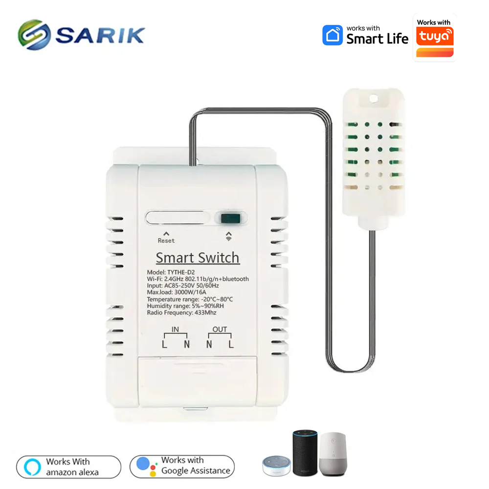 Work with tuya 16A 3000W WiFi  - Wifi Thermostat 리뷰 및 가격