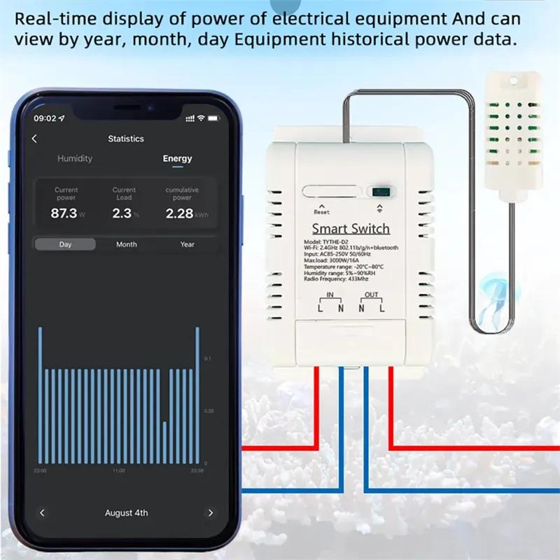 Work with tuya 16A 3000W WiFi  - Wifi Thermostat 리뷰 및 가격