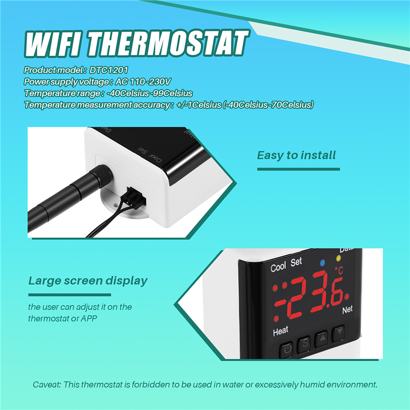 Wireless Wifi Temperature Cont - Wifi Thermostat 리뷰 및 가격